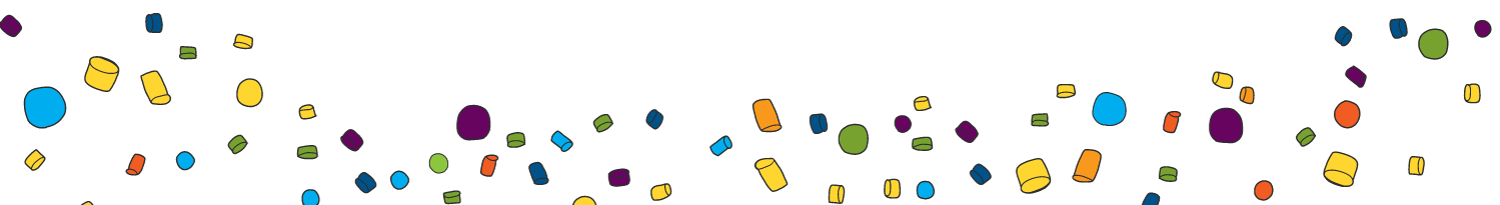 Colorful pellets